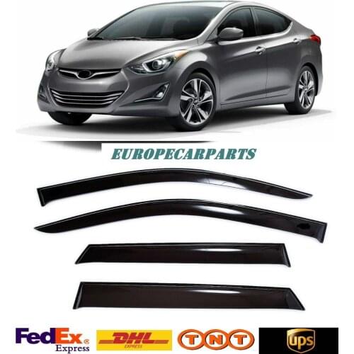 For Hyundai Elantra Sd 2011-2016 Window Visors Side Rain Guard Vent Deflectors 4 pieces