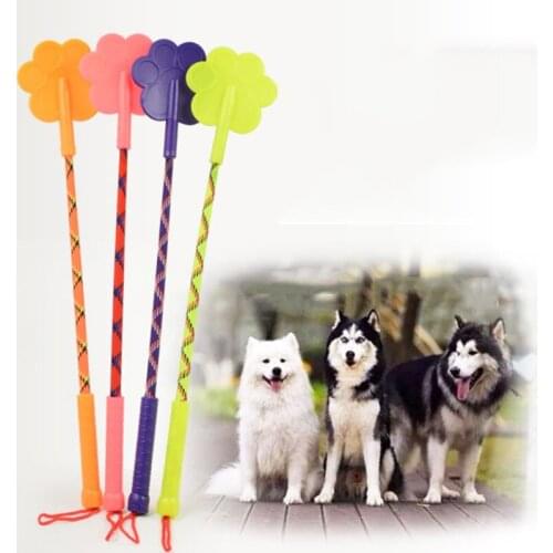 43cm Long Nylon Pet Dog Training Toys Tool Stick Pat Pet Supplies Pet Pat Toys Silicon Dog Stick for Dog Training Whip Cat