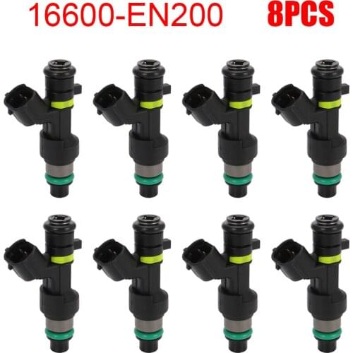 8PCS Car Accessories Fuel Injector for Nissan Sentra 2.0L Cube Versa 1.8L 16600-EN200 16600 EN200 FBY2850