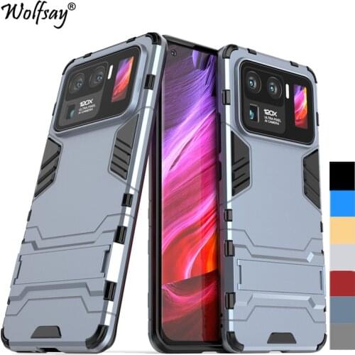 For Cover Xiaomi Mi 11 Ultra Case Hybrid Stand Silicon Armor Back Case For Xiaomi Mi 11 Ultra Cover For Xiaomi Mi 11 Ultra 6.81"