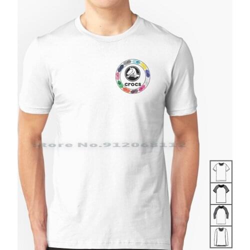 Croc Circle With Logo T Shirt 100% Cotton Croc Circle Logo Colorful Trending Cheap