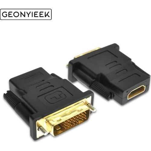 HDMI Female to DVI D 24+1 Pin Male Adapter Converter HDMI2DVI Cable Switch for PC for PS3 Projector TV Box HDTV LCD TV