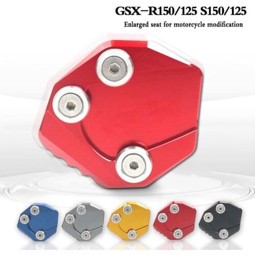 For SUZUKI GSX-R125 GSX-R150 GSXS125 GSXS150 GSXR GSXS 125 150 CNC Kickstand Foot Side Stand Extension Pad Support Plate Enlarge