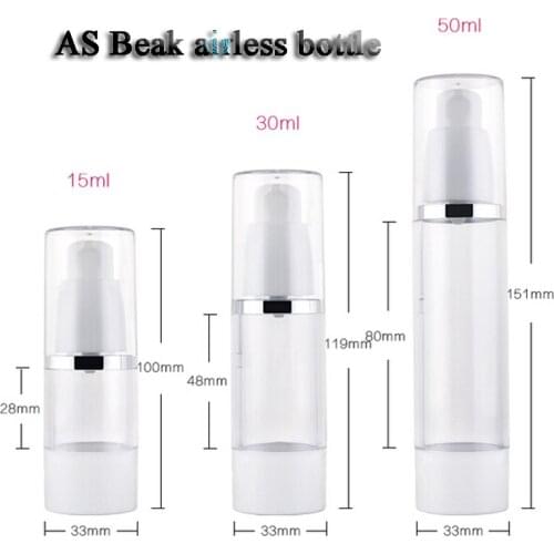 Capacity 50ml 200pcs/lot Korean Beak vacuum bottle / high-end sub-bottling / pump bottle,plastic bottle