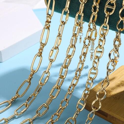 Punk Hip Hop Gold Chunky Thick Lock Choker Chain Necklace for Women Geometric Twist Statement Short Clavicle Collar Jewelry