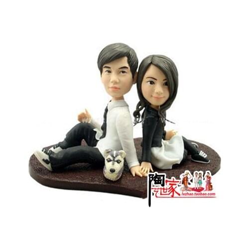 2019 Freeshipping Real Rushed Minions Brinquedos Anime Frozen Toys Personalized Custom Polymer Clay Dolls Wedding Gift