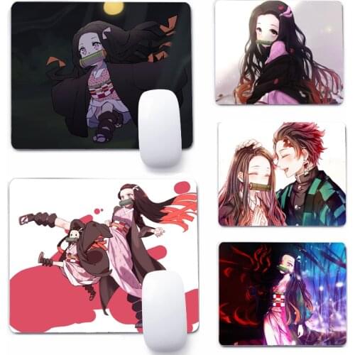 Nezuko Kamado 22x18cm Mouse Pad Computer Small Mouse Non-slip Pad Desktop Keyboard Pad Office Mouse Mat