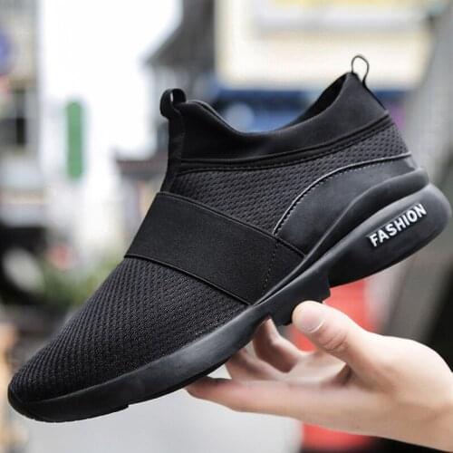 Men Running Shoes Comfortable Youth Male Soft Mesh Breathable Sneakers Black Fashion Men Shoes Sport Footwear Zapatillas Hombre