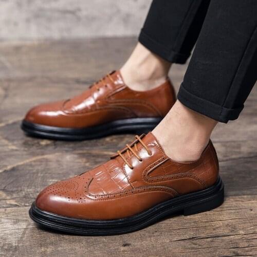 Мужские кожаные туфли Miflame China At AliExpress