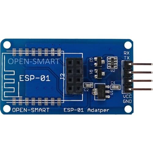 OPEN-SMART Serial Wi-Fi-compatible Wireless ESP-01 Adapter Module 3.3V / 5V for ESP8266 Board and Compatible for Arduino