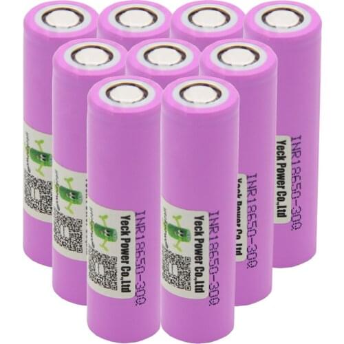 Rechargeable li-ion battery INR18650 30Q ion batteries lithium rechargeable 30A 10C high drain 3000mah 3.7V / 18650 charger