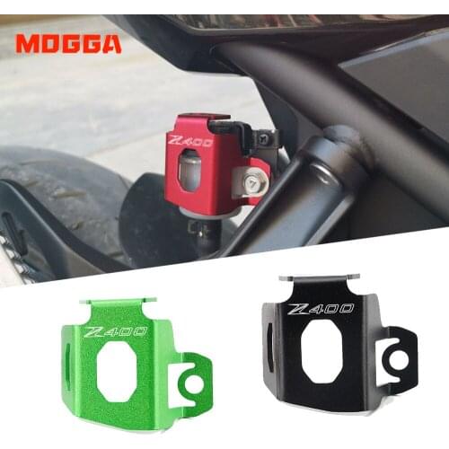 Fit For KAWASAKI Ninja 250 Ninja 400 Z400 2018-2020 Motorcycle CNC Accessories Rear Brake Fluid Reservoir Guard Cover Protector