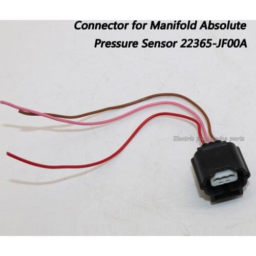 Connector Plug for Manifold Absolute Pressure Sensor MAP 22365-JF00A for Nissan GT-R Sentra 22365-JF00D 22365-JF00C