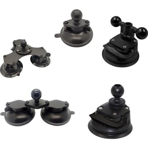Ball Mount Twist Lock Suction Cup Base Window Mount 360 Degree Rotation For RAM Double Socket Arm Phones Action Camera Accessory