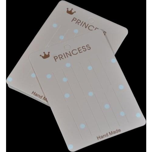 Pack of 40 White Cardboard Paper Display Cards for Display of