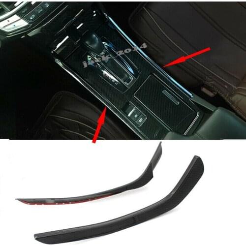 Carbon Fiber Inner Gear Shift Panel Cover Trim Fit for Honda Accord 2014 2015 2016 2017