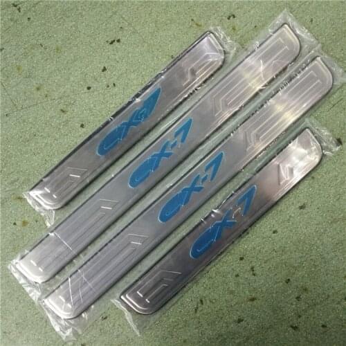 High Quality Stainless Steel scuff plate door sill Trim For Mazda cx-7 Car Accessories
