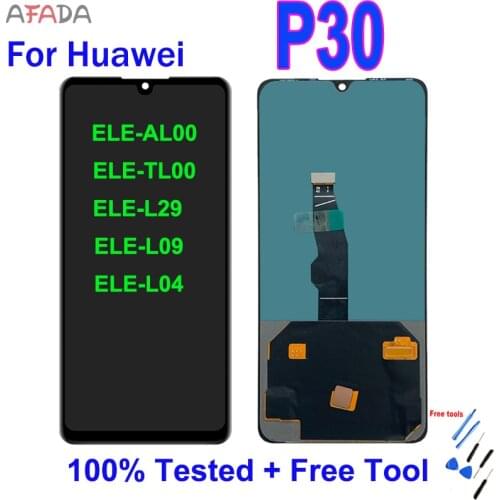6.1"LCD Display for Huawei P30 ELE-L29 ELE-L09 ELE-L04 ELE-AL00 ELE-TL00 LCD Touch Screen Digitizer Assembly Without Fingerprint
