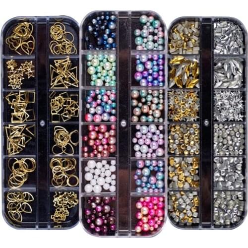 1Box Polymer Rhinestone Craft Decoration FlatBack Cabochon Embellishments For Scrapbooking Accessories Nail Art Stickers DIY