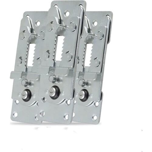 2pcs 3 in 1 Furniture Hinge Sofa Sectional Connector Snap Iron Alligator Clip sofa Joint Assembly disassembly Hardware Fitting
