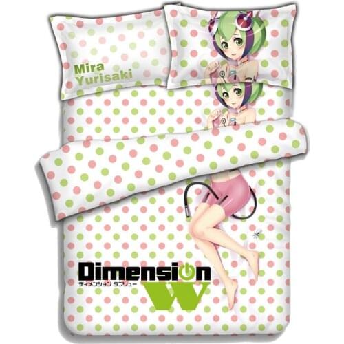 Japanese Anime Dimension W Bed sheets Bedding Sheet Bedding Sets Bedcover Quilt Cover Pillow Case 4PCS