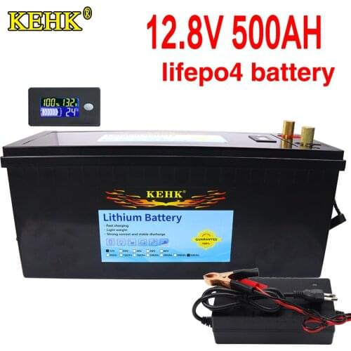 12V 80Ah 500AH LiFePO4 Battery 12.8V Lithium Power Batteries 4000 Cycles For RV Campers Golf Cart Off-Road Off-grid Solar Wind