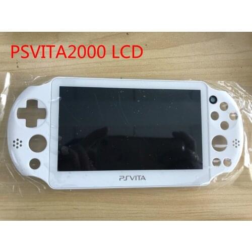 White Original Touch Digitizer LCD Screen Display with Frame for PS VITA PSVITA PCH-2000 PSV 2000