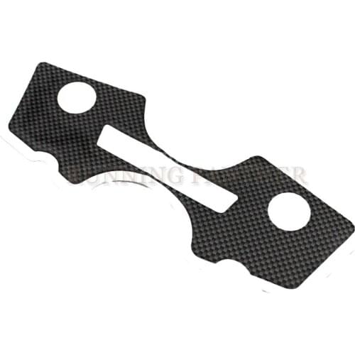 Black Motorcycle Sticker Pad Triple Top Three Tree Upper Clamp Front Yoke Protector For SUZUKI GSXR1300 1997-2007 HAYABUSA