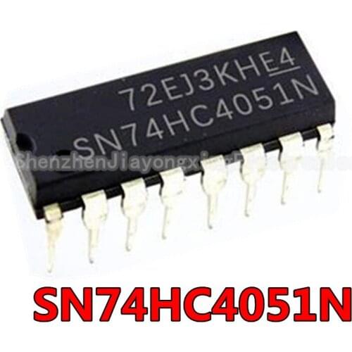 10PCS 74HC4051N DIP16 SN74HC4051N 74HC4051 DIP-16 DIP IC chips Chipset