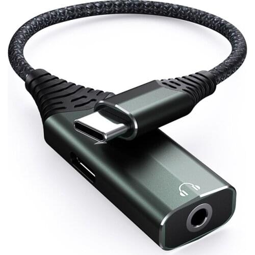 Type-C Digital Audio Adapter Mobile Phone Charging Headset Combo 3.5mm Conversion Cable PD60W Fast Charge