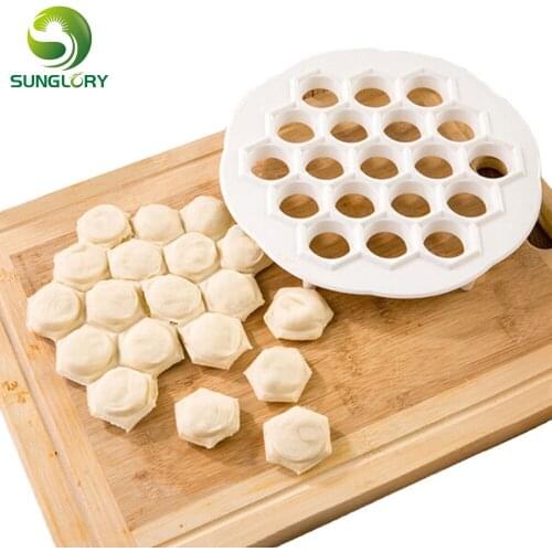Dumpling Mold Maker Kitchen Dough Press Ravioli Dumpling DIY 19 Holes Dumplings Maker Jiaozi Mold Machine Pastry Kitchen Tools