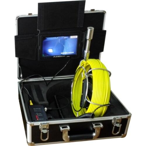 12Pcs LED Lights 23mm Lens Industrial Sewer Drain Endoscope Camera 20m Cable 7Inch LCD Pipe Inspection Video Camera System
