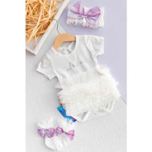 Baby Girl Jumpsuit Set Tobacco With Bandanas
