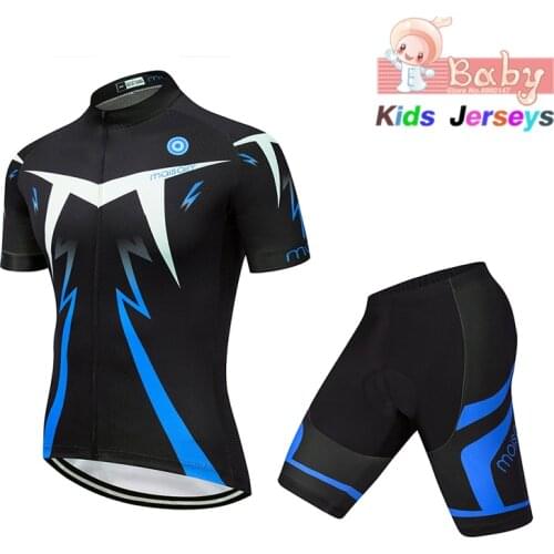 2021 Boys Cycling Jersey Set Child Short Sleeve Cycling Set Bike Clothing Ropa Ciclismo Girl Cycling Clothing Kids Sports Suit