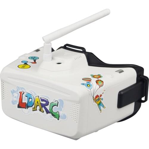 LDARC G1 5.8Ghz 48Ch FPV Goggles 4.3 Inch Video Headset Box RC Drone Racing 18650/USB Charge Support Glasses Goggle