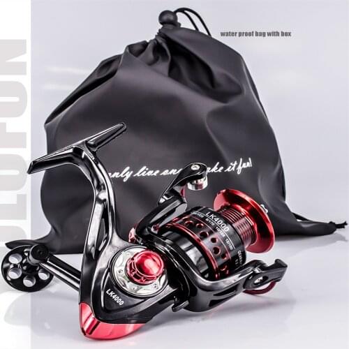 Metal Spinning Fishing Reel 14BB Gear Ratio 5.2:1 Brake Design Fishing Reel Pesca Strong Drag Fishing wheel for carp fishing