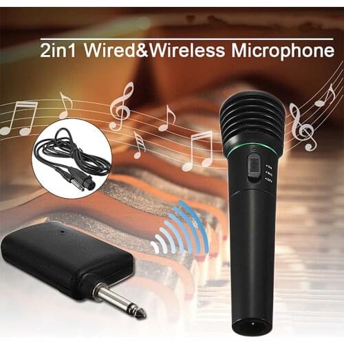 Microphone 2 in 1 wired and wireless dual purpose microphone KTV karaoke dedicated audio computer karaoke home wireless receiver