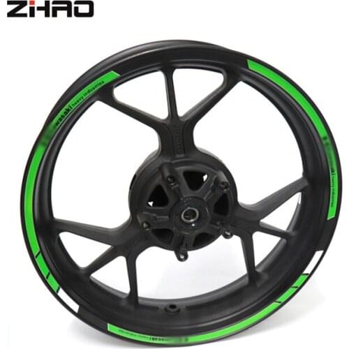 New high quality Fit Motorcycle Wheel Sticker stripe Reflective Rim For Kawasaki VERSYS 1000 VERSYS (650cc) ZZR600 ZX7R / ZX7RR