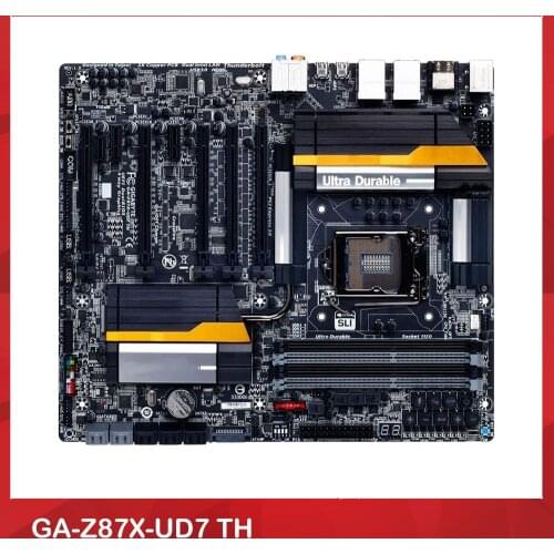Mining motherboard For Gigabyte GA-Z87X-UD7 TH RTX3060 8 PCIe Slots LGA 1150 Z87 SLI Wi-Fi Perfect Test, Good Quality