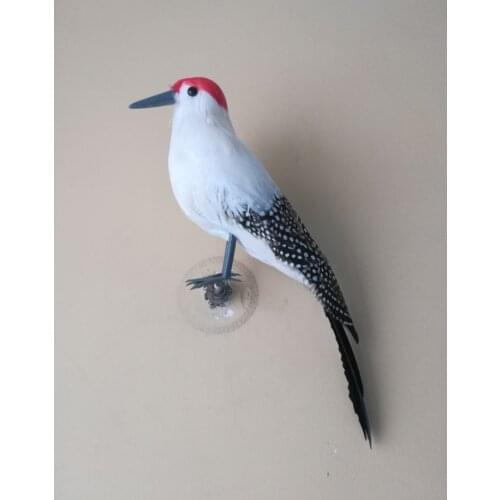 Foam&feathers woodpecker simulation bird large 30cm wood pecker model prop.home garden decoration Xmas gift b0524
