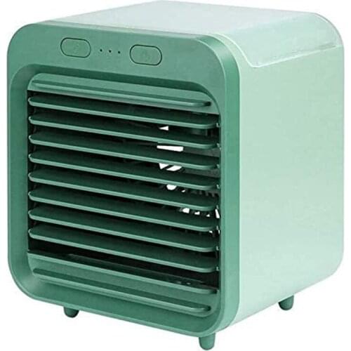 Portable Water Cooled Air Conditioner Desktop Evaporative Air Cooler Fan with Icebox Spray Humidifier for Home Office