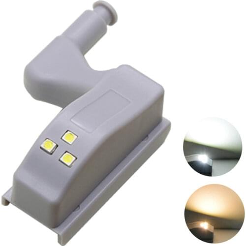 LED Cabinet Hinge Sensor Light Inner Wardrobe Lamp Night Lights Under Cupboard Bulb Kitchen Lighting 0.3W Battery Operated Led