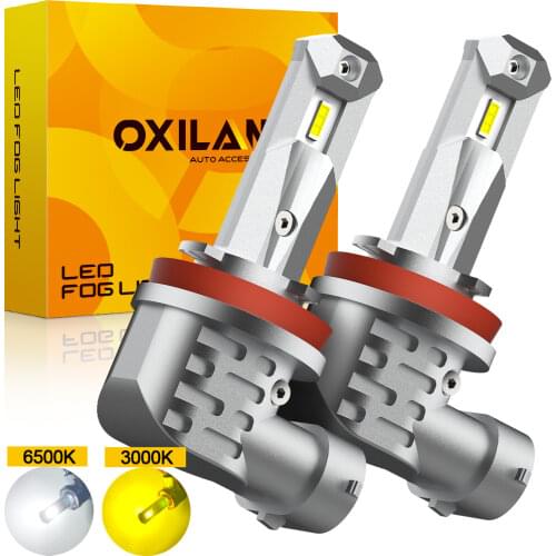 2x Canbus H8 H11 H16JP H10 LED Bulb Fog Light HB3 9005 LED No Error 2000LM 6500K White 3000K Golden DRL Daytime Running Car Lamp