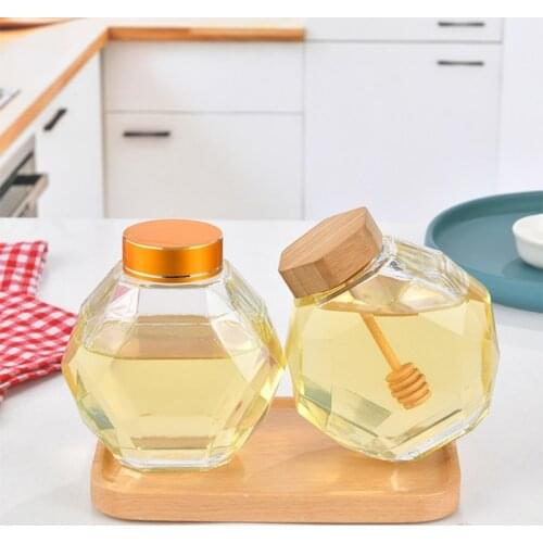 380ML Hexagonal Jam Jars , Transparent Jam Jar Bottles for Jams, Honey, Wedding Favors, Shower Favors, Baby Foods, DIY Spice Ja