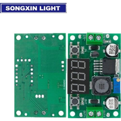 5pcs NEW SONGXIN LM2596 DC 4.0~40 to 1.3-37V Adjustable Step-Down Power Module + LED Voltmeter MODU