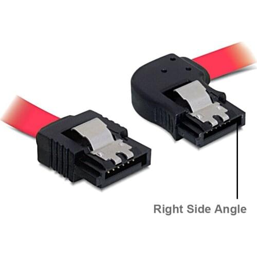 50CM Straight to Right Side Angle 6Gb/s SATA3 Serial ATA DATA cable with latch for PC SATA 3.0 SATAIII 6Gbps Hard Drive Disk,SSD