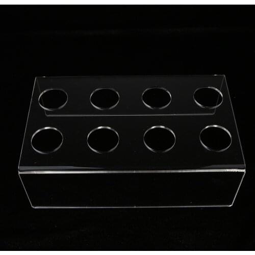 Heavy Duty 8 Holes Acrylic Stand Holder Ice Cream Crisp Tube Cone Holder
