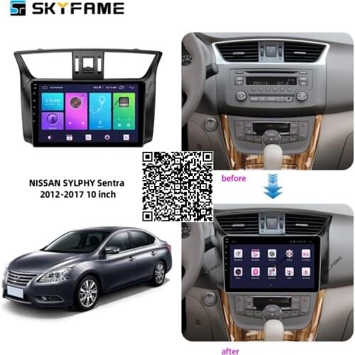SKYFAME 4+64G Car Radio Stereo For Nissan Sylphy Sentra 2012-2017 Android Multimedia System GPS Navigation DVD Player
