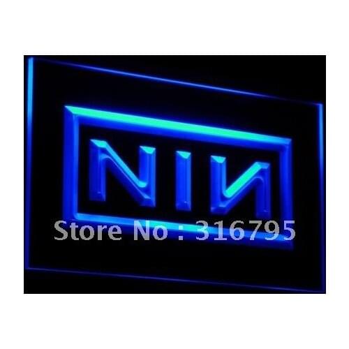 C001 NIN Nine Inch Nail Rock n Roll LED Neon Light Signs with On/Off Switch 20+ Colors 5 Sizes to choose