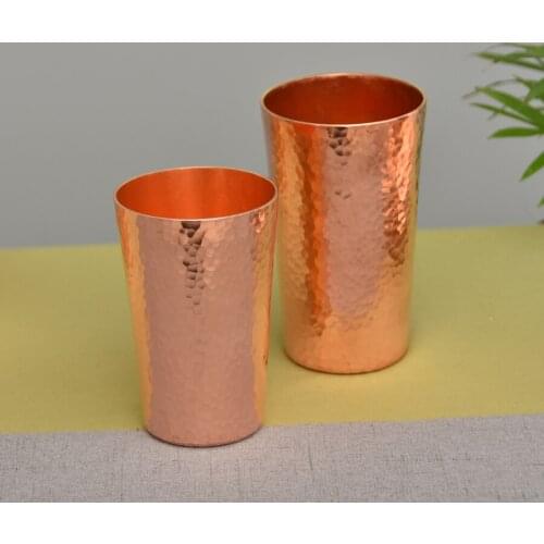 Pure Copper Cup for Coffee Powder Mugs Handcrafted Hammered Drinkware